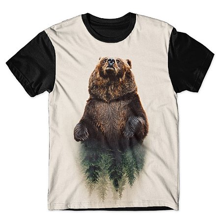 Camiseta As Braba Masculina Urso II Full Print