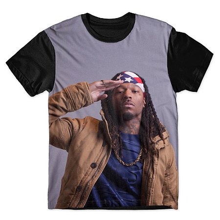 Camiseta As Braba Masculina Fetty Wap Bandana USA Full Print