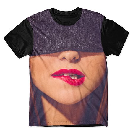 Camiseta As Braba Masculina Mordendo os Labios Full Print