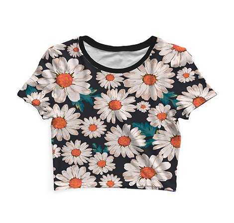 Cropped Blusinha As Braba Sunflower Full Total