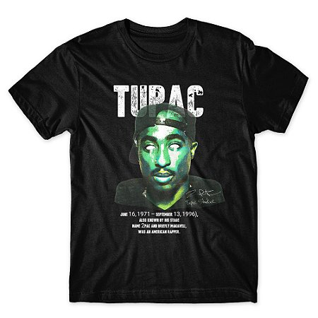 Camiseta As Braba Masculina Tupac Algodão