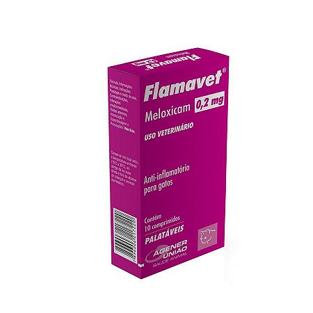 FLAMAVET 0,2MG - PARA GATOS Blister COM 10 COMPRIMIDOS