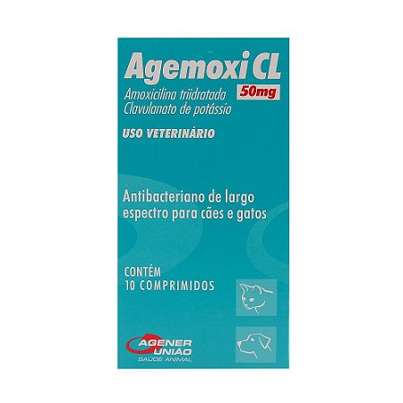 AGEMOXI CL 50 MG - 10 COMPRIMIDOS