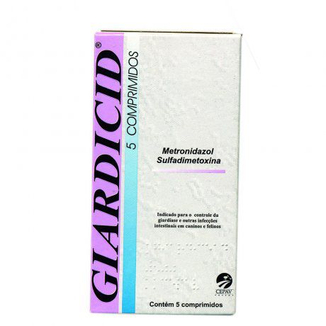 GIARDICID 500 MG - COM 5 COMPRIMIDOS