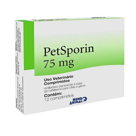 PETSPORIN 75MG - COM 12 COMPRIMIDOS