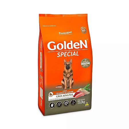 Ração Golden Special Adultos Frango e Carne 20Kg