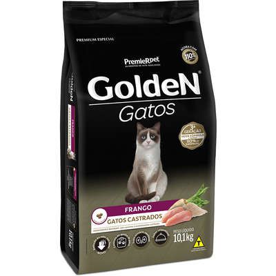 Ração Golden Gatos Castrados Frango 3Kg