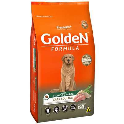 Ração Golden fórmula Adultos Frango e Arroz 15Kg