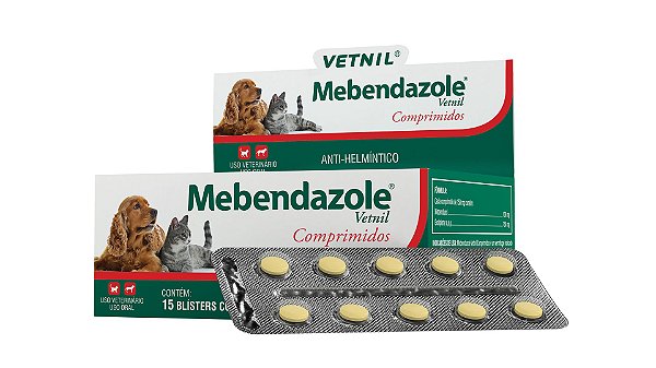 MEBENDAZOLE - COM 10 COMPRIMIDOS