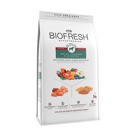 Ração Biofresh Senior Raças Grandes e Gigantes 15kg