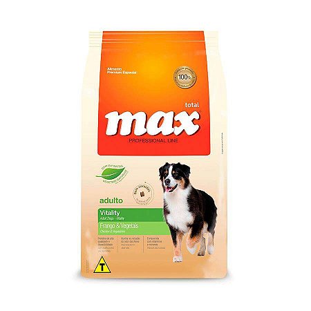 Ração Max Professional Line Adulto Vitality 15kg
