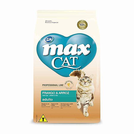 Ração Max Cat Professional Line Adulto Frango e Arroz 10,1kg