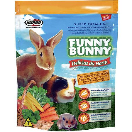 Ração Funny Bunny Delicias da Horta 500g