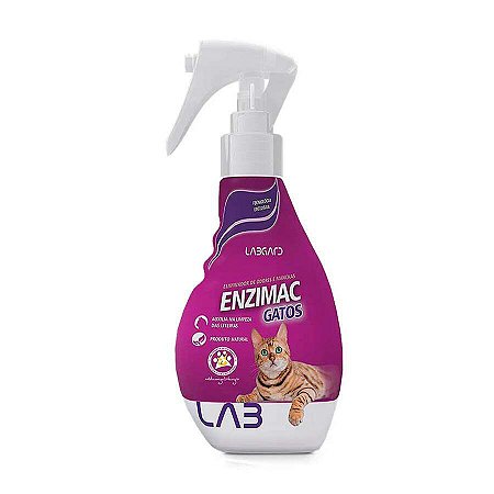 Eliminador de Odores e Manchas Enzimac Gatos Spray 500ml