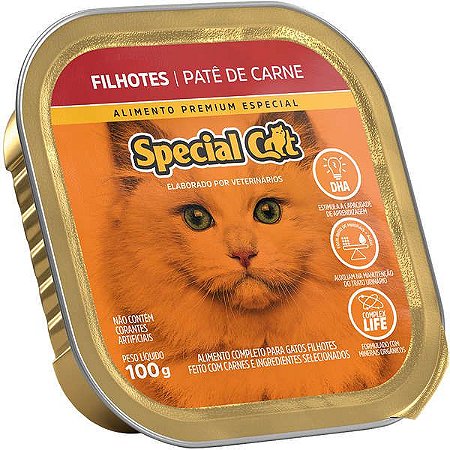 Ração Úmida Special Cat Patê - Gatos Filhotes Carne 100g