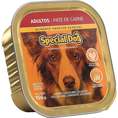 Ração Úmida Special Dog Patê - Cães Adultos Carne 150g