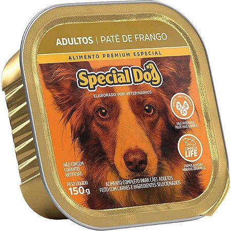 Ração Úmida Special Dog Patê - Cães Adultos Frango 150g