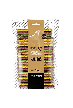 Palito Colorido 8mmX5 - 1kg Mastig