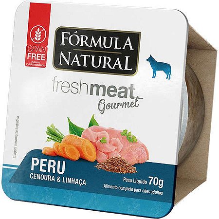 Patê Fórmula Natural Gourmet para Cães - Peru 70g