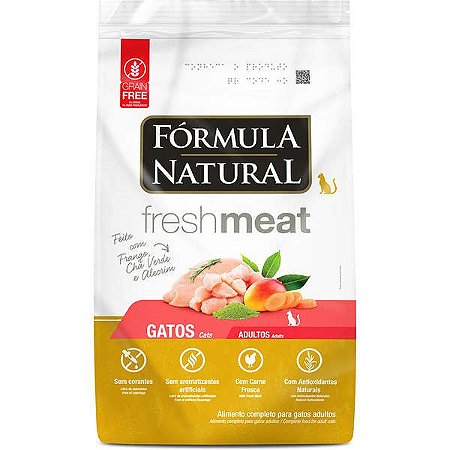 Ração Fórmula Natural Fresh Meat Gatos Adultos - Frango 7kg