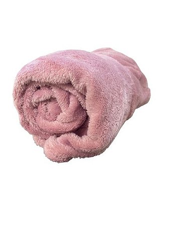 Mantinha / Coberta Plush 110x100 Rosa