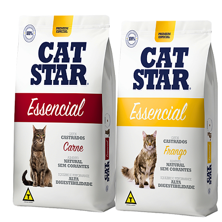 Ração Cat Star Essencial Castrado 3k