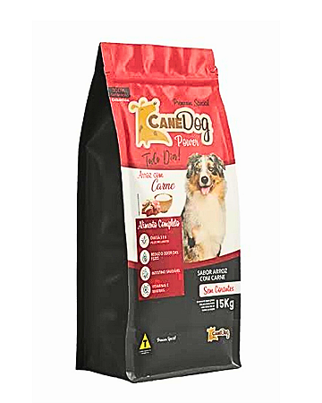 Ração CaneDog Power Arroz com Carne Premium Special 15k