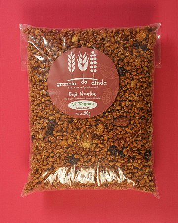 REFIL GRANOLA DA DINDA FRUTAS VERMELHAS 1KG