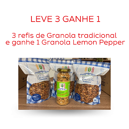 LEVE 3 GANHE 1 - 3 refis tradicional ganhe 1 Lemon Pepper