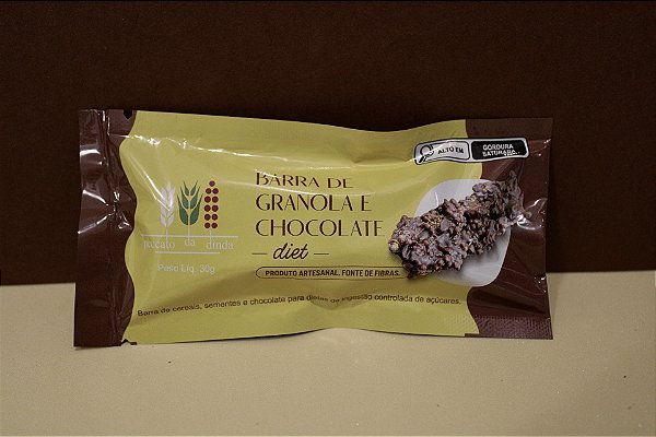 BARRA DE GRANOLA COM CHOCOLATE DIET