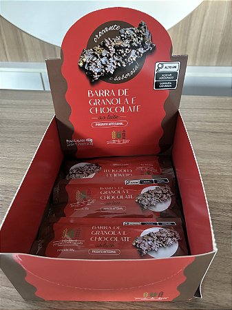 PECCATO DA DINDA - CAIXA BARRINHA DE GRANOLA DA DINDA COM CHOCOLATE PREMIUM AO LEITE