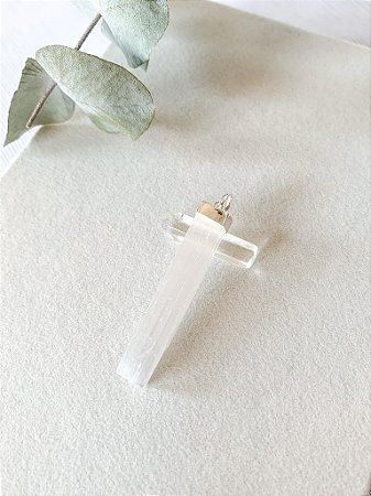 Pingente Bastão Selenita