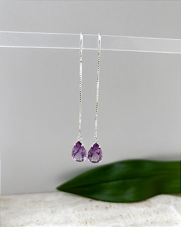 Brinco Orvalina Ametista