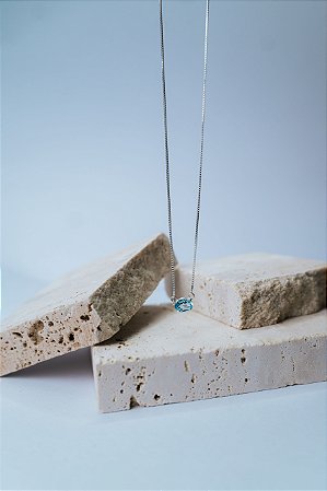 Colar Aurora Topázio Azul