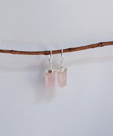 Argolinha Ártemis Quartzo Rosa