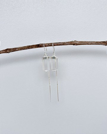 Brinco Selene Quartzo Cristal
