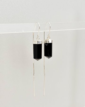 Brinco Selene Obsidiana