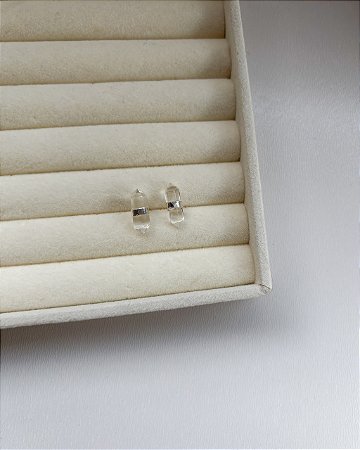 Brinco Íris Quartzo Cristal