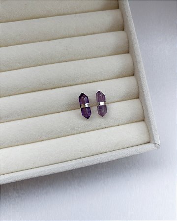 Brinco Íris Ametista