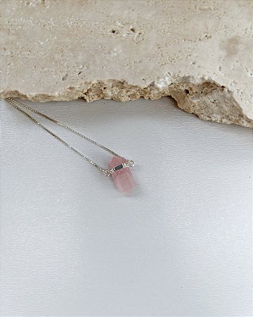 Colar Hera Quartzo Rosa