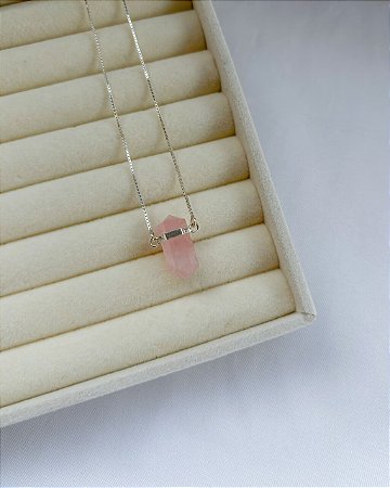 Choker Afrodite Quartzo Rosa