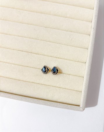 Brinco Labradorita Gota