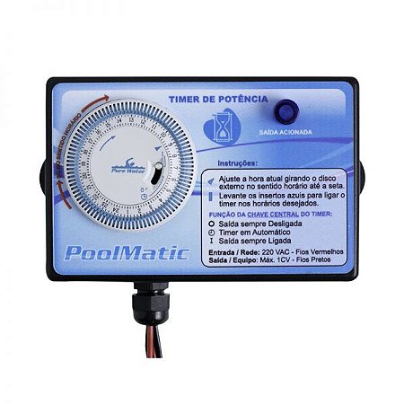 Timer Pool Matic – Pure Water – Bombas De Até 1 CV 220V