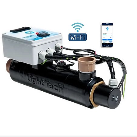 Aquecedor Elétrico De Passagem 5 KW Piscina até 20 m³ – LTE 20 220V c/ Wi-Fi - Light Tech