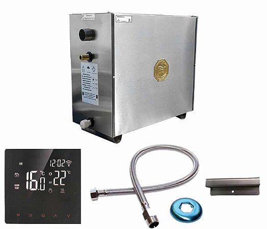 Sauna a vapor elétrica Master Profissional Smart c/Wi-Fi  36 m³ 21 kw 220v Trifásico IMPERCAP