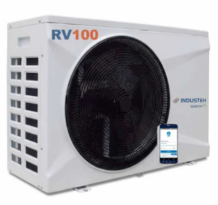 Trocador de Calor Piscina Full Inverter RV100 c/ Wi-Fi Mono 220V Industek