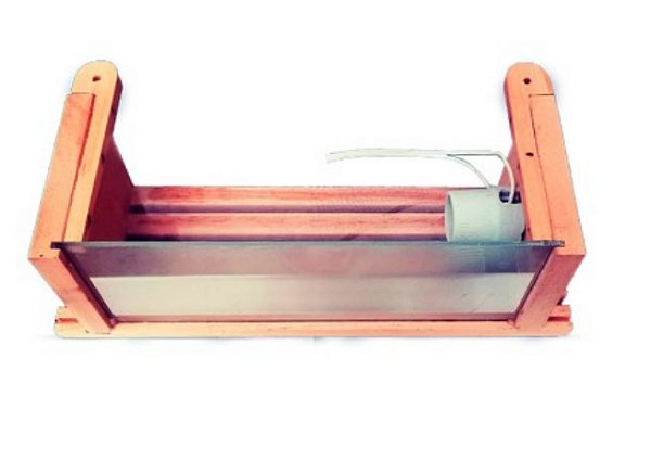 Luminária de Madeira Vidro para Sauna Seca - Impercap