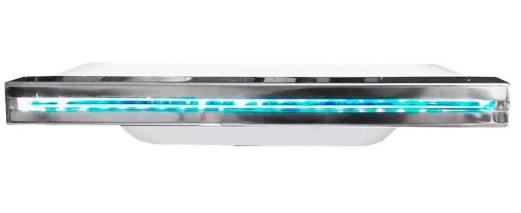 Cascata de Embutir em Fibra Bico Inox 80 cm com Led Pooltec