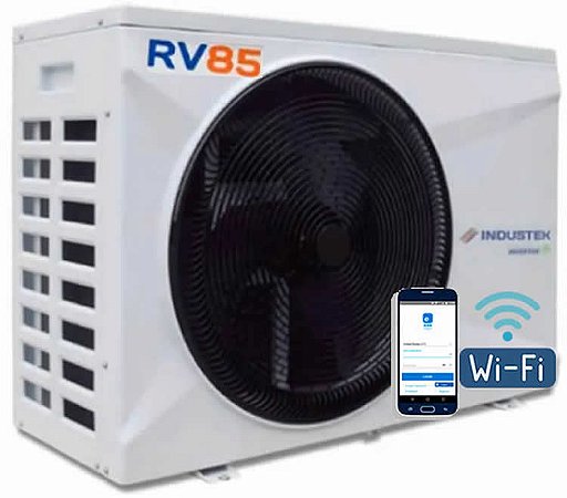 Trocador de Calor Piscina Full Inverter RV85 c/ Wi-Fi Mono 220V Industek