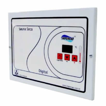 Painel Sauna Seca Frente - Ligar Módulo Relé Impercap